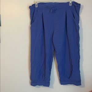 Jams World Vintage Crop Wide Leg Rayon Pants in Color Ube size M